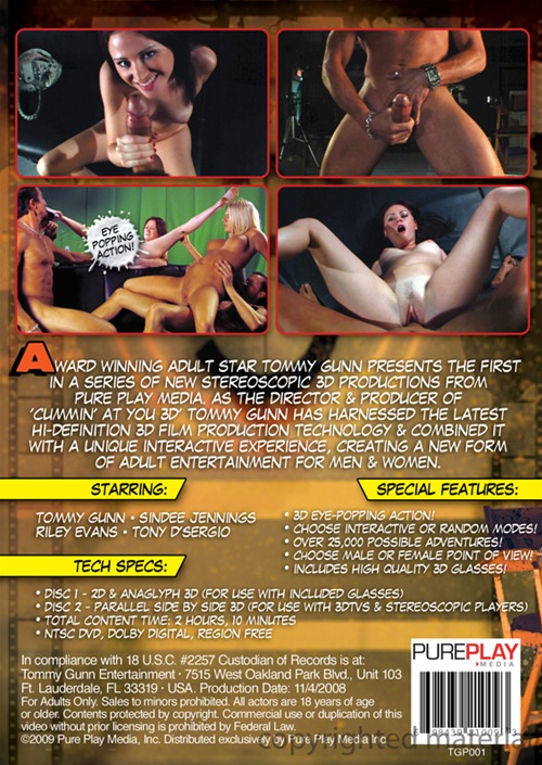 Tommy gunn's cummin at you 3d back cover