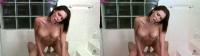 bigboobed MILF pornstar riding cock during true color 3d sex in the bathroom