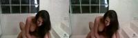 pornstar in your face with Rachel Starr having stereoscopic sex on the floor of the bathroom