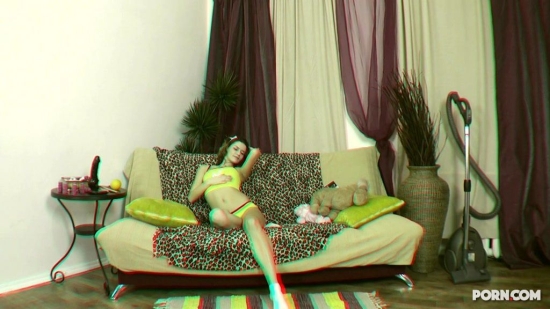 Stereoscopic teen sitting horny in the couchâ€¦ rubbing her pussy trough her  panties | get whipp3d, stereoscopic 3d porn with the hottest babes